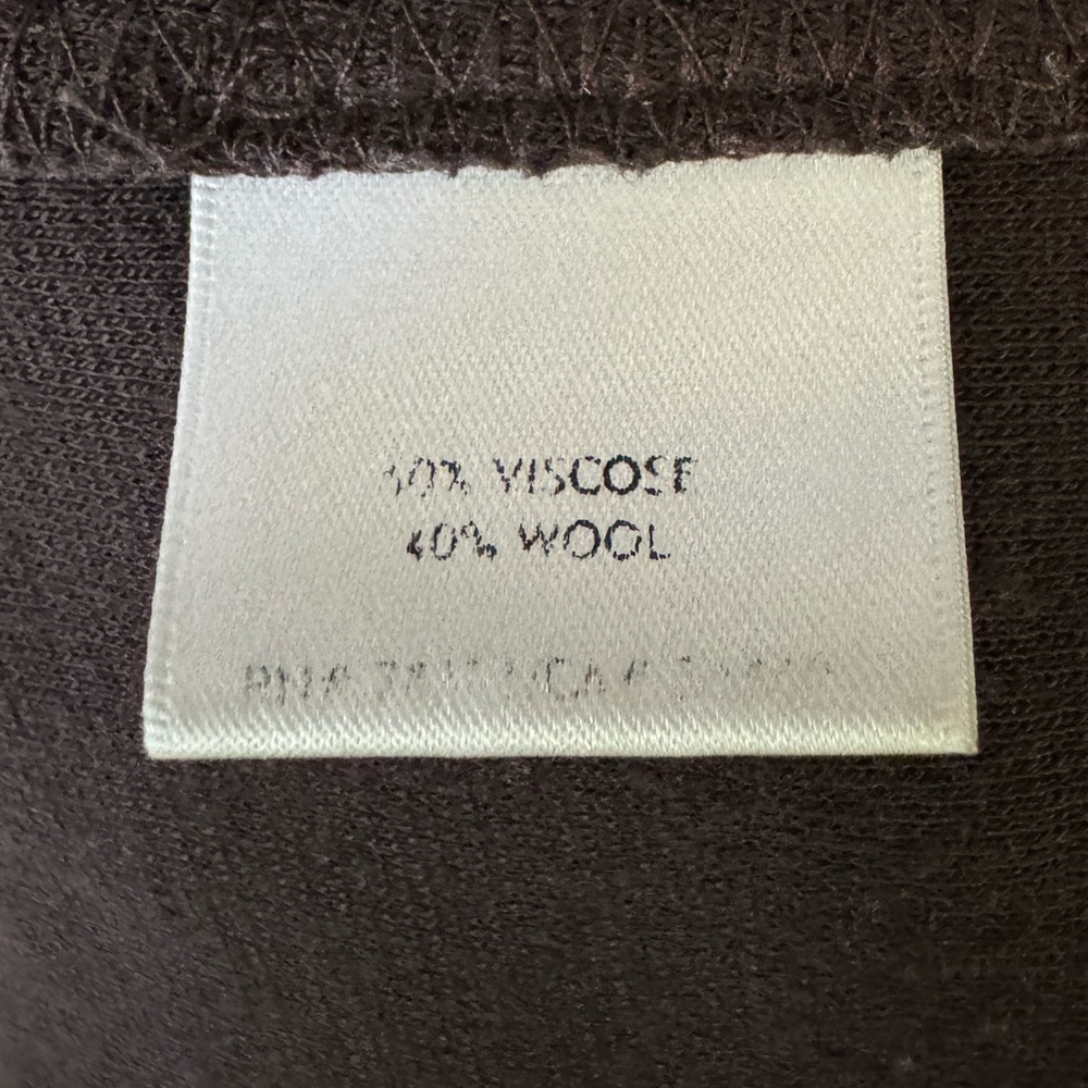 Vintage Eileen Fisher Wool Blend Tulip Skirt Chocolate Brown Size PL - Picture 12 of 13